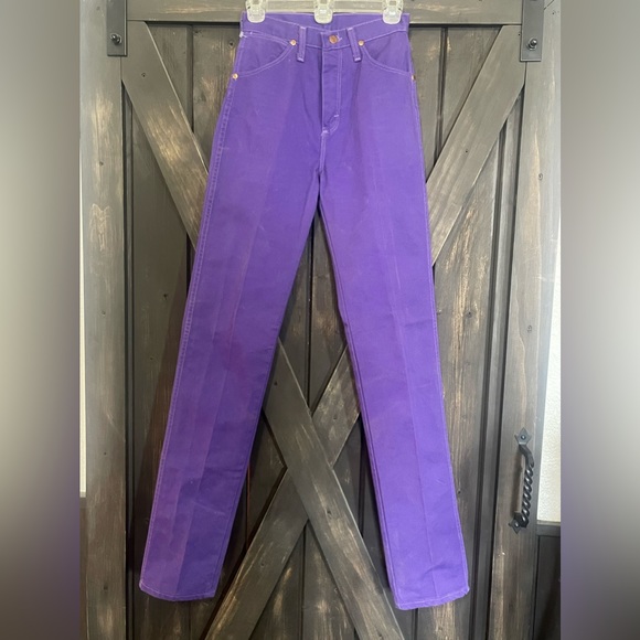 Purple Wrangler Jeans - Picture 2 of 3